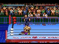 une photo d'Ã©cran de Zen Nihon Pro Wrestling sur Nintendo Super Nes